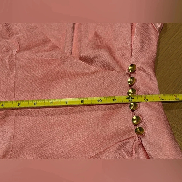 Free People Peach Scarlett V-Neck Wrap Style Mini Dress Size Small NWOT - Picture 6 of 6